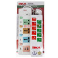 Imported 2500W Universal Multi Socket Plug Power Board – Original Multi Outlet Power Extension Board Socket with 2 USB Cable Plug – Heavy Duty Overload Protection Electric Extension Cord – Long Power cable – High Quality Extension Boards. 