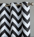 Pack of 2 Zigzag Design Curtains | Velvet Fabric Curtains | Pair of Curtains | Customized. 
