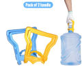 Pack of 2 Water Bottle Handles for 19L Drinking Water Bottles Yellow and Blue. 