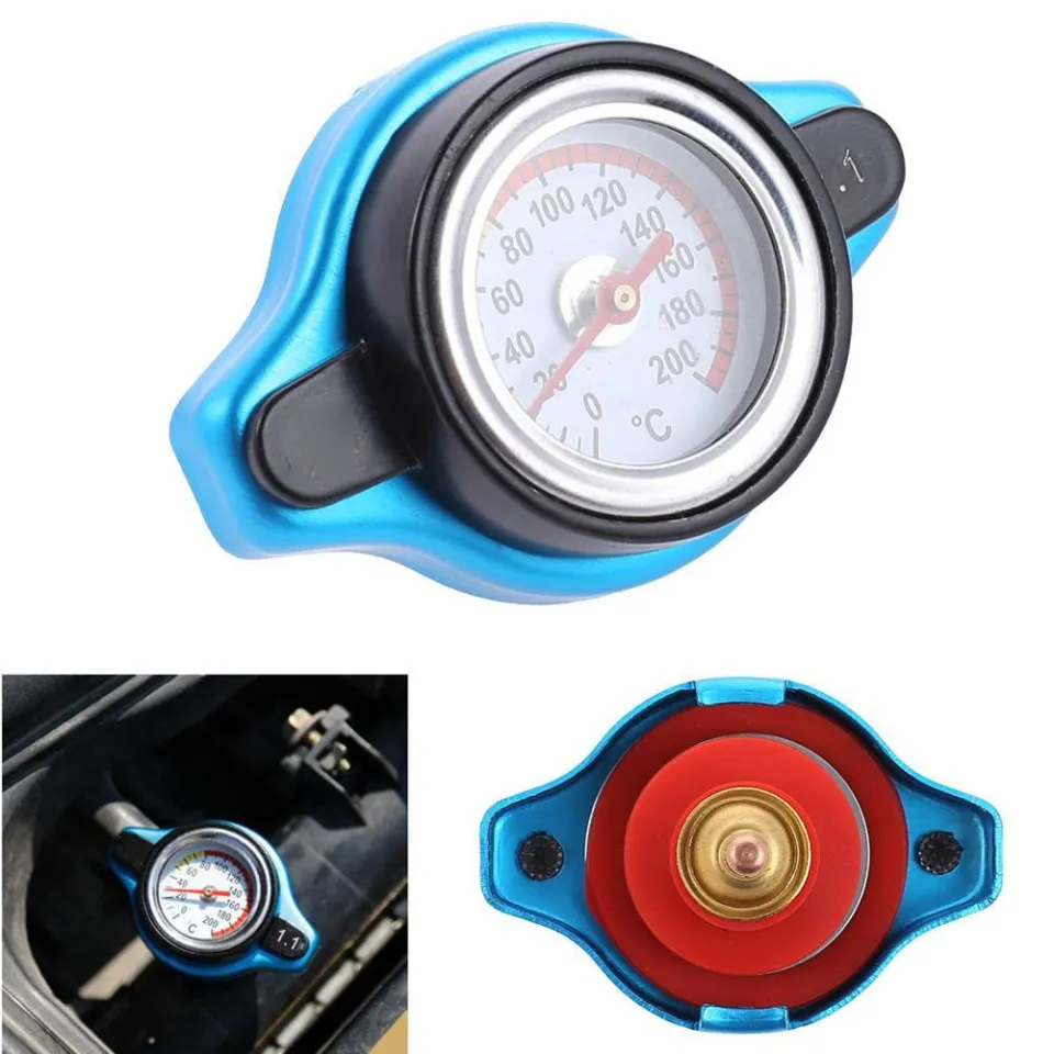 2 In 1 Car Thermostatic Gauge Radiator Cap Cover Small Head