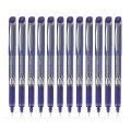 Pilot Hi-Tecpoint V7 Grip Blue Rollerball Pen (Pack of 12 Pcs). 