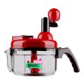 Original Quick Hand Food Chopper with Sharp Stainless-Steel Blades for Vegetables, Salad, Fruits, Meats. 