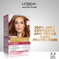 LOreal Paris Excellence Creme - 7.7 Honey Brown Hair Color. 
