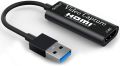 4k HD 1080P 60fps HDMI to USB Video Capture Card Game Recording Box for Computer Youtube OBS Etc. Grabber Live Streaming 4K HDMI Video Capture Card USB 2.0 3.0 for DSLR, PlayStations, Camcorders, TV Box, Live Streaming. 