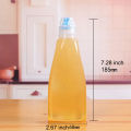 Squeeze Honey Bottles Reusable Plastic Honey Jars with Cap Salad Dressings Containers Travel Pinic Work Condiments Dispenser Backpacking Maple Syrup Sauces and Oils. 
