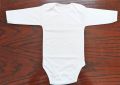 Pack of 3 - Baby Bodysuits Romper Full Sleeve - White. 