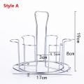 Glass Stand Holder stainless steel Cup Drying Rack Shelf Bottle Cup Hanging Drainer Upside-Down Cup Drain Rack Water Glasses Hanger Shelf Coffee Tea Drinking Cup Mug Organizer Home Storage Supplier 6 گلاس اسٹینڈ Kitchen Stand Best Qua. 