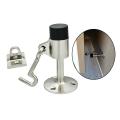 Door Stopper Door Stop Catch Holder with Hook Sound Dampening Rubber Bumper Homeware Security Device Anti Collision Doorstop. 