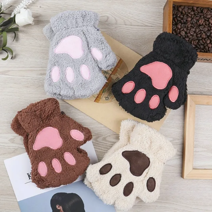 %E3%80%90Happytree%E3%80%91%20Cute%20Cat%20Paw%20Fluffy%20Claw%20Fingerless%20Gloves%20Warm%20Soft%20Plush%20Fingerless%20Panda%20Glove%20Half%20Finger%20Women%20Winter%20Wear%20Christmas%20Gifts%20-%20Image%202