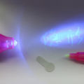 UV Light Pen Invisible Ink Security Marker Pen With Ultra Violet LED Blacklight,. 