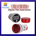 Round Digital Voltmeter Digital Panel Voltage Meter Volt Meter Digital Voltage Monitor Indicator Light AC 220V 22mm. 