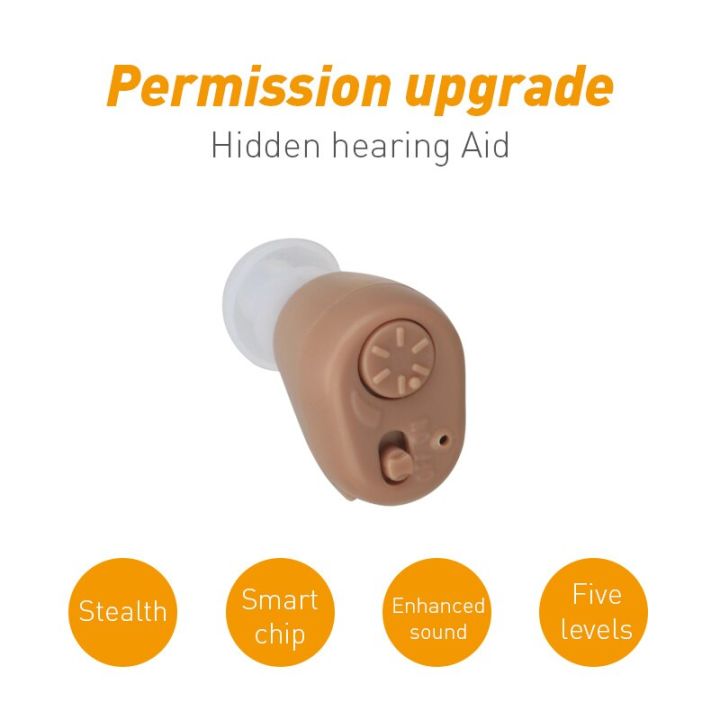 Invisible Ear Hearing Aid Sound Amplifier In-Ear Severe Ear Health Care