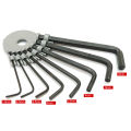HUAFENG & Pride L Shape Hex spline Keys Screwdriver Diy Hand Tools | 8PC & 9PC Hexagon Key Wrench Repair Set 1.5mm 2mm 2.5mm 3mm 3.5mm 4mm 5mm 6mm 8mm 10mm Allen key Tool  Kit for Bicycle Bike and Motorcycle. 