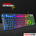 【TOP-RATED】 Gaming Keyboard RGB with Mechanical Feeling - Wired Waterproof Keyboard and Mouse Combo for Gaming & Working with FREE Mouse Pad for Mobile Pubg Laptop PC Computer Gaming - 112 Keys - Black Color By FunBug. 