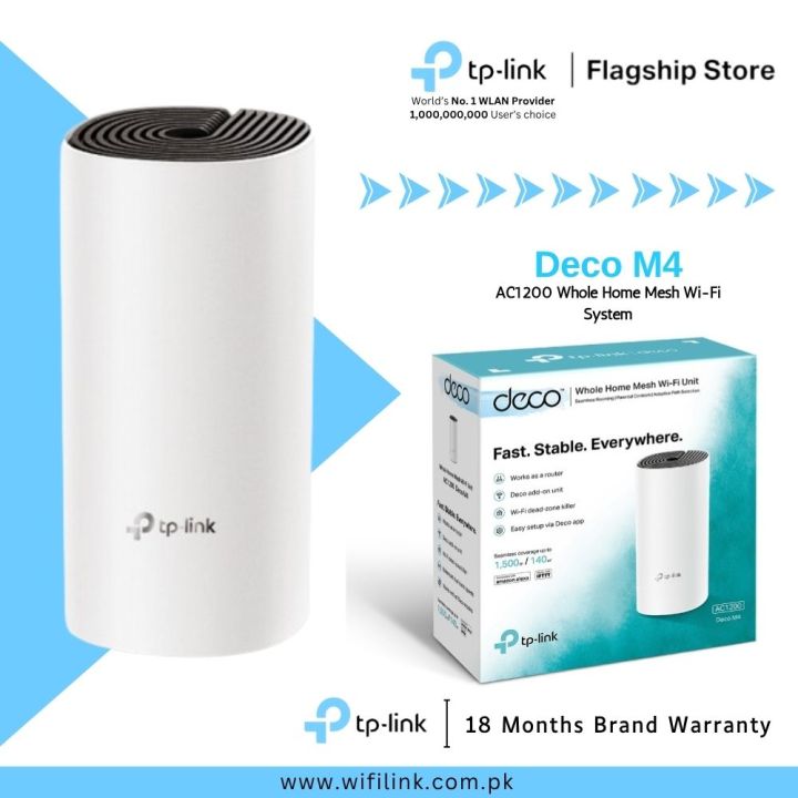 TP-Link Wi-Fi Deco E4 , Deco M4 , Deco X10 , Deco X20 , Deco X60 , Deco X50 , Deco X50 PoE , Deco X50 Outdoor , Deco BE25 , Deco XE75 ( 1 Pack / 2 Pack / 3 Pack ) AX5400 Dual Band Whole Home Mesh Wi-Fi 6 System - 18 Months Brand Warranty