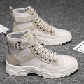 【ZOSR】Autumn New Martin Boots Fashion High Top Men Shoes Round Toe Lace-up Ankle Boots Casual Shoes for Men. 