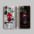 Marvel Cartoon Spider-Man Cover Smooth E-TPU Phone Case Infinix TECNO POP 6 7 8 10 20 GO 20C CAMON 17 18 19 20 POVA 2 3 4 5 Case. 