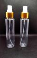 Pack of 2 Empty Plastic Spray Bottle Golden 100 ml Refillable Empty Plastic Bottles with Golden Spray Fine Mist Spray Bottle Cosmetics, Toner, Rose Water Face, Hair, Beauty Products etc Travel Size. 