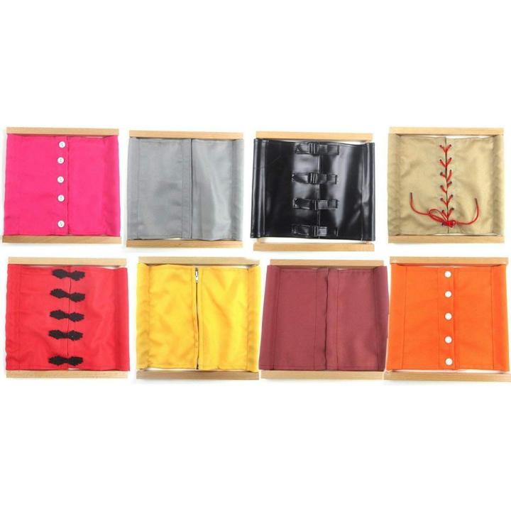 Dressing Frames  8 Frames  Montessori Apparatus 