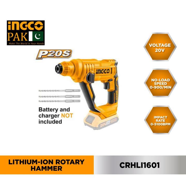 Ingco Lithium-Ion Rotary Hammer (WITHOUT Battery and Charger)