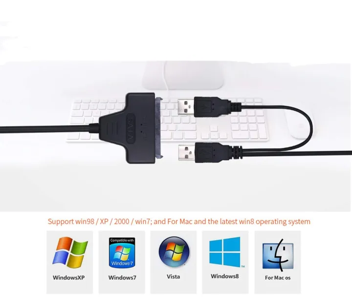 USB%202.0%20to%20Sata%20Cable%20SATA%20to%20USB%202.0%20Cable%20Adapter%20for%202.5"%20HDD%20SSD%20Hard%20Drive%20Connector%2022%20Pin%207+15%20SATA%201%202%203%20External%20Drive%20Converter%20Cloning%20Data%20Recovery%20for%20PS4,%20Win10/8.1/8/7/Vista/XP,%20Mac%20OS,%20SSD%20Adapter%20-%20Image%203