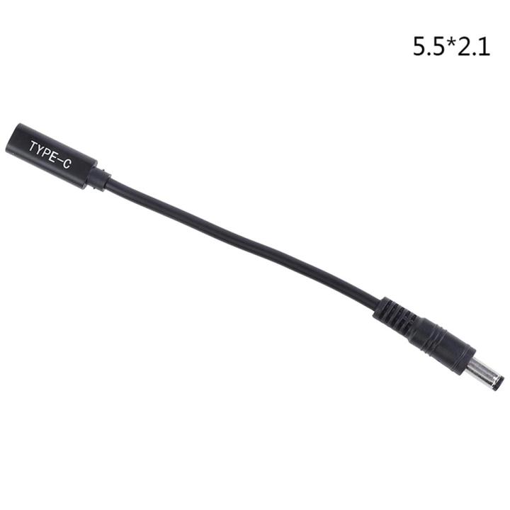 Lonni#Type C Female to DC 5525 5521 Male Power Charger Adapter Connector PD Cable