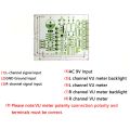 DC 9-12V VU Level Audio Meter Driver Board DB Level Meter Amplifier IC BA6138 Double-Sided Circuit Board. 