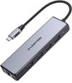 LENTION USB C Hub with Gigabit Ethernet Adapter, 4K HDMI, 3 USB 3.0 Dongle for 2023-2016 MacBook Pro 13/14/15/16, New Mac Air & Surface, Chromebook, More, Stable Driver Certified (CB-C25, Space Gray). 