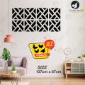 "Glory ART: Free Gift + Black Wooden 8 Seamless Pattern Wall Art Stickers - Home & Office Décor". 