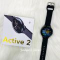 Active 2 Smart Watch With Dual Straps | Metal Chain And Silicon | Round Dial Smart Watch | BT Calling Feature | Sports Function | Health Measure | Steel Body. 