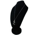 Silver Stainless Steel - S - Letter Stone Pendant For Women / Girls - S. 