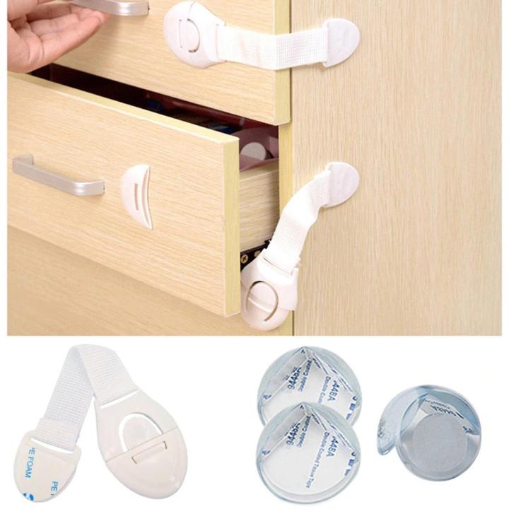 Child Safety lock baby child safety care plastic lock with baby protection drawer door cabinet cupboard Daraz.pk