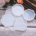 Crystal Coaster Resin Casting Mold Silicone Making Mould Craft DIY Art Supplies. 
