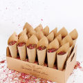 Confetti Cone Box Food Grade Paper Wedding Tray Confetti Cone Stand Box Tray. 