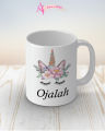 Ojalah name unicorn mug. 