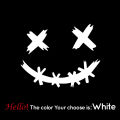 Foreign trade creative funny XX smile emoji stickers electric car motorcycle helmet decal decorative stickers. 