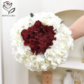 8pcs White Hydrangea Artificial Flowers Bridal Bouquet Wedding Party Decoration Flowers Hydrangeas Home Vese Garden Decor. 