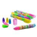 Pack of 6 Fancy Rocket Eraser Pen Shape Push Erasers for Kids / Stylish Erasers for Girls, Boys / Cute Eraser Birthday Return Gift for Kids. 