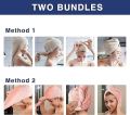 Quick Dry Towel Hair Drying Terry Hat Quick Dryer Water Absorbent Shower Turban Fast Magic Hair Wrap with Button Wrapped Bath Cap Facial Salon Face Wash Towels. 