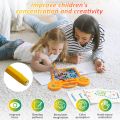 Magnetic Drawing Board for Kids 4-8 Toddlers 1-3 Magnetic Dots Board Dot Art Board Montessori Educational Preschool Toy Travel Essentials Magnets Doodle Board 9x8" with Magnetic Beads. 