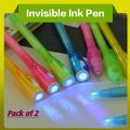INVISIBLE INk WRITING PEN -Magic Pen-Cheating pen-Invisible Ink Pen-Secret Message Pen. 