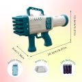 Children's Bubble Machine 25 Hole Bazooka Bubble Machine Bubble gun Kids handheld 25-hole rocket bubble machine Gatling gun toy for boys and girls perfect for outdoor indoor summer play pool party birthday wedding party toy amazing gifting item. 