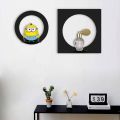 Round square Wall Shelf, Wall Shelves, Wooden Wall Shelf For kids, girls, bed room, Laser cut floating Shelf. 