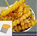 French Fry Crinkle Cutter Cutting Tool Slicer Potato Cutter Stainless Steel Wavy Chopper Knife. 