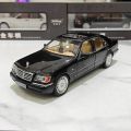 Diecast 1/24 Benzs Vintage W140 320SEL Alloy Car Model Simulation Toy Vehicle Sound Light. 