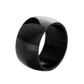 Punk Wide 12mm Glossy Thick Ring Hip Hop Jewelry Titanium Stainless Steel Chunky Rings For Men. 
