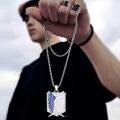 Wings of Liberty Pendant Necklace for Women Attack on Titan Anime Accessories Titanium Jewelry Cartoon Men's Neck Chains Gift. 
