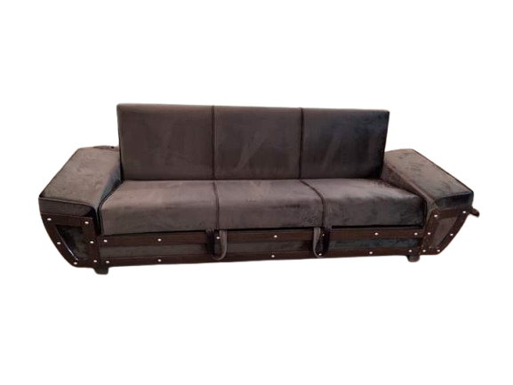 Sofa Combed With Storage 3 Seater Brown Valvet & Custumize Colours Special Offer Available From Customized.......