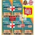 10x AAA Rechargeable Battery Cell PENCIL SIZE Imported Sony Cycle Energy NiMH Pack of 10 -1.2v 4300mAh 1000 Cycles Batteries Cells. 