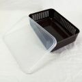2 Pcs Storage Basket with Transparent Lid. 